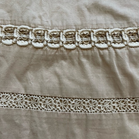 Talbots Jute Crochet A Line Cotton Midi Skirt Womens Size 6 - Picture 4 of 5